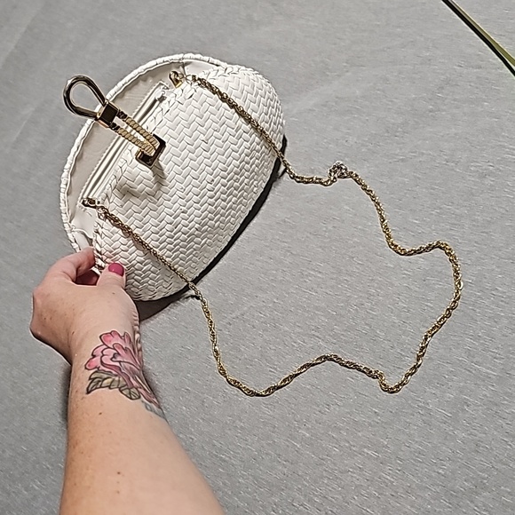 Vintage Willow White hard shell wicker purse clutch  Made in Hong Kong - Picture 13 of 16